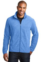Port Authority Heather Microfleece Full-Zip Jacket