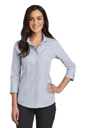 Red House  Ladies 3/4-Sleeve Nailhead Non-Iron Shirt